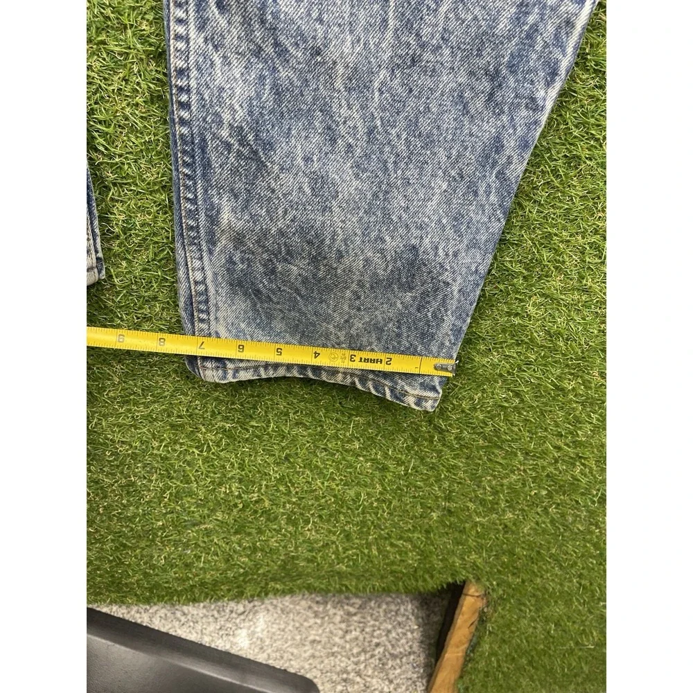 Vintage Levis 505 Orange Tab Jeans Mens 38x30 Workwear Acid Wash Blue Rare USA